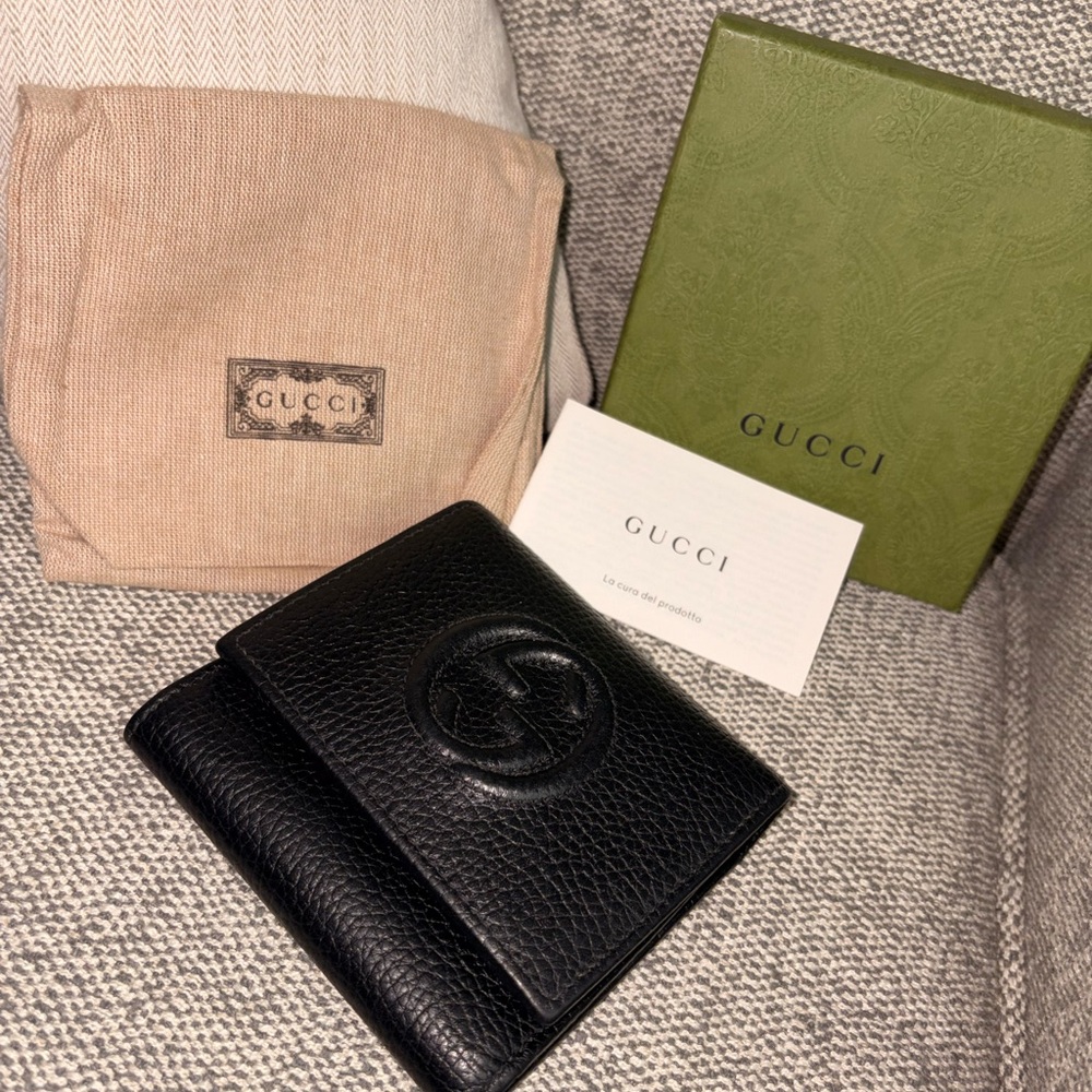 Gucci Black Leather Card Holder - Picture 4 of 11